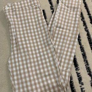Tan checkered pants